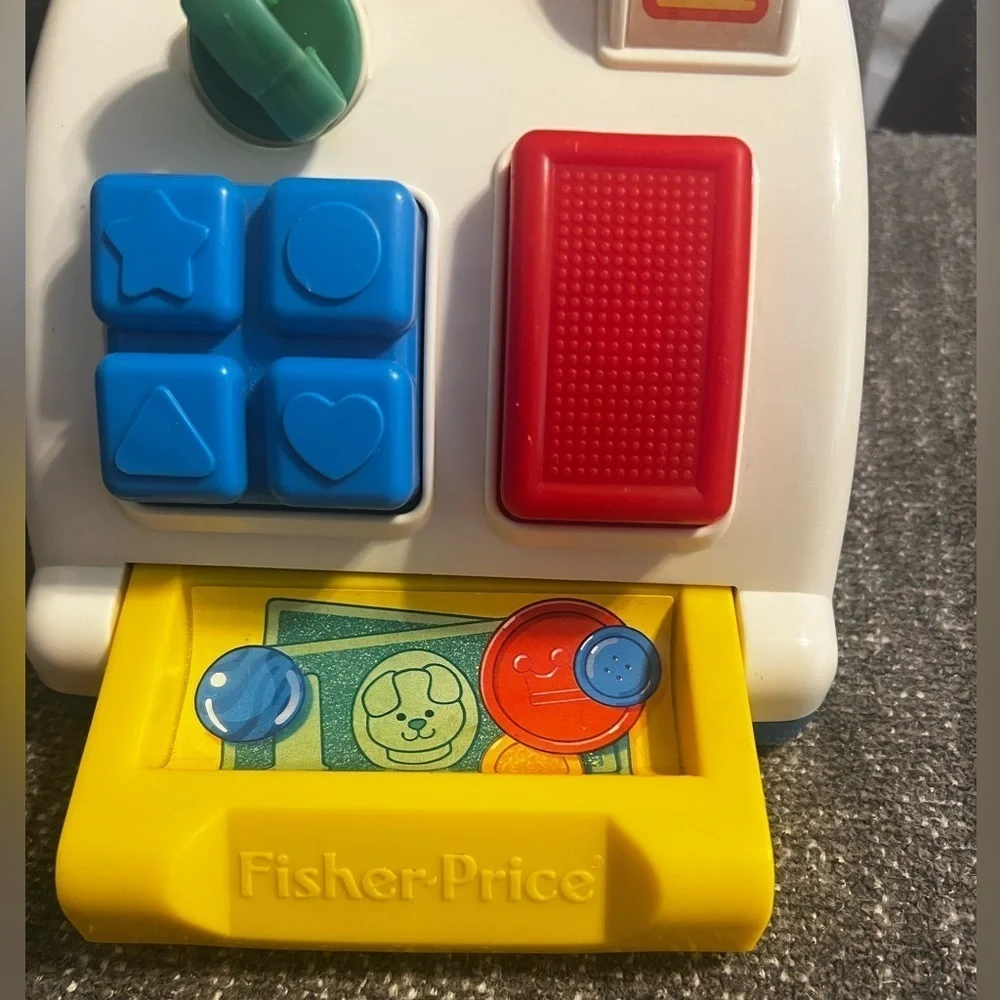 Fisher Price Toy Cash Register 1992 Vintage Works